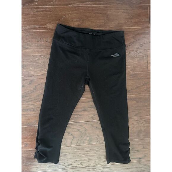 The North Face Pants - The North Face Black Crop Leggings Bunched Bottom Medium